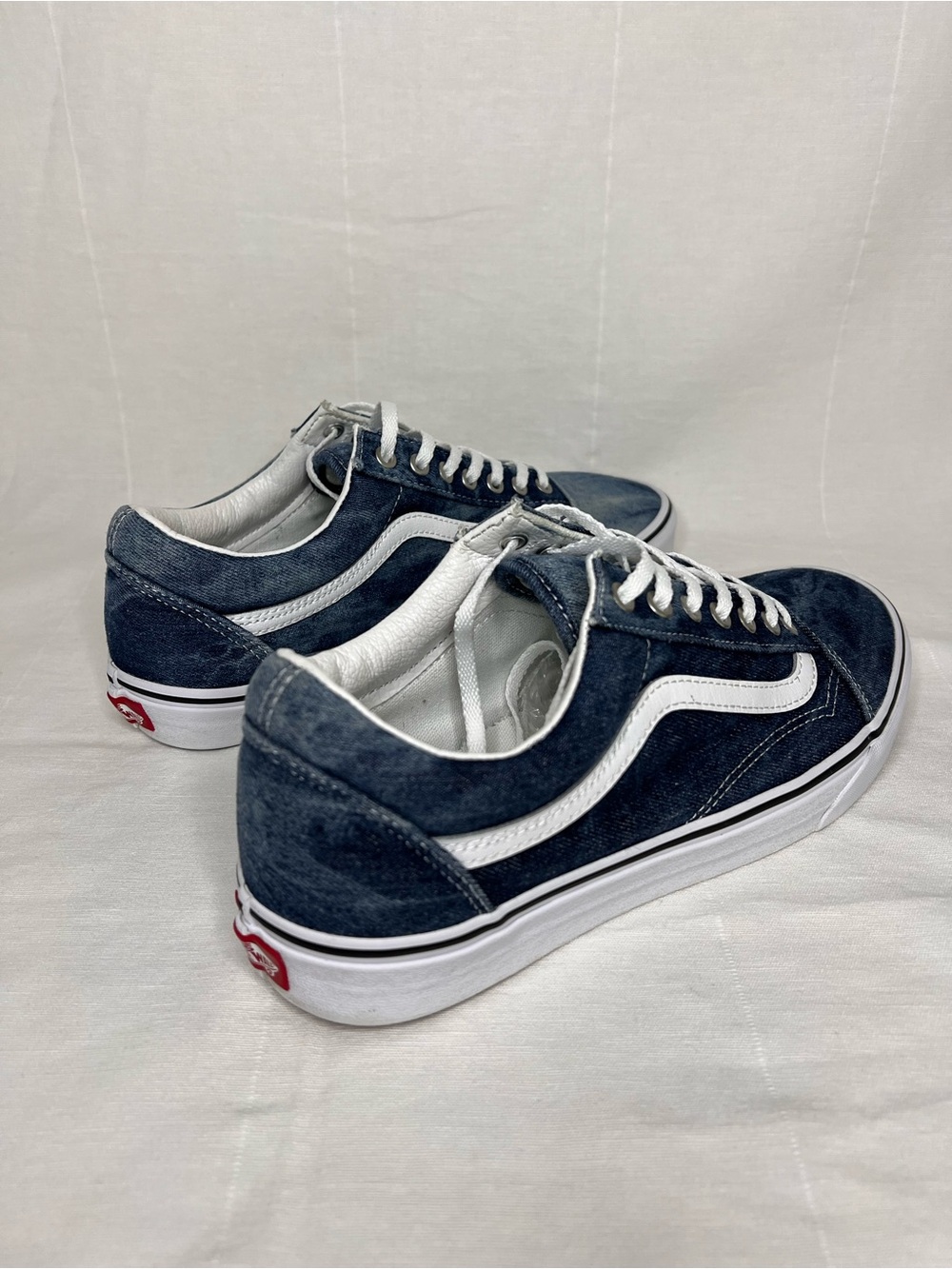 Vans old school canvas denim men’s shoes, men size 10.5 - Picture 4 of 6
